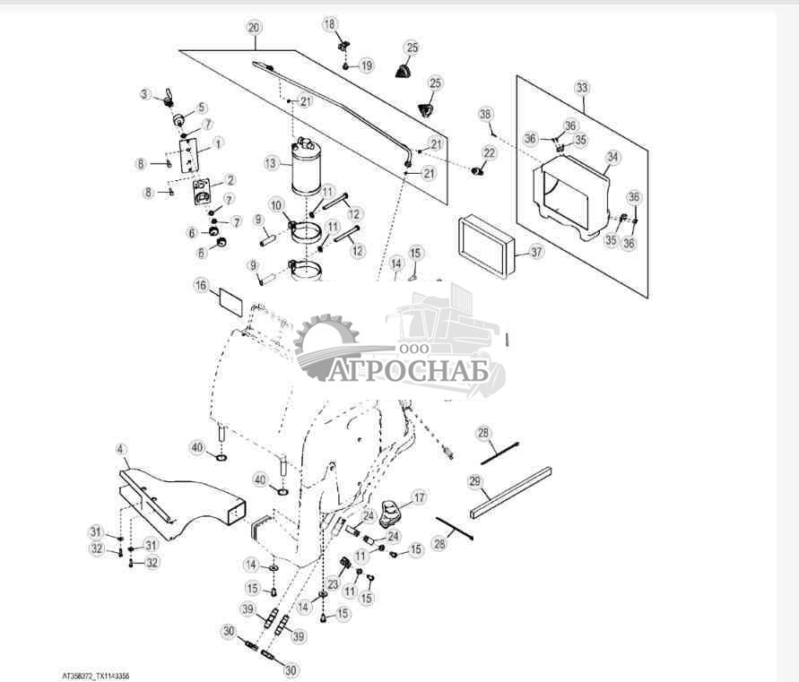 Модуль системы кондиционирования воздуха и обогревателя (649452 